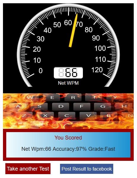 Typing Speedometer